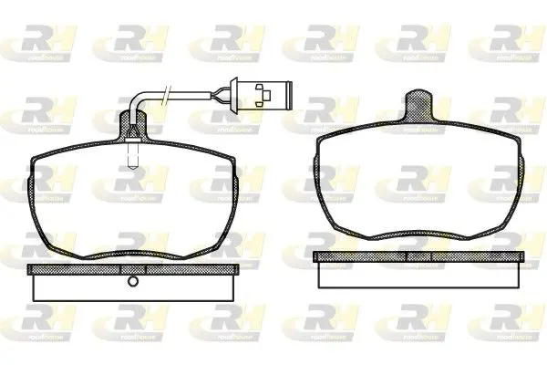 Handler.Part Brake pad set, disc brake ROADHOUSE 205622 1