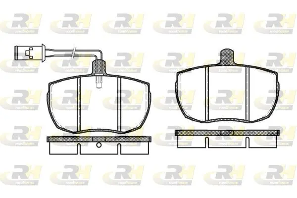 Handler.Part Brake pad set, disc brake ROADHOUSE 205612 1