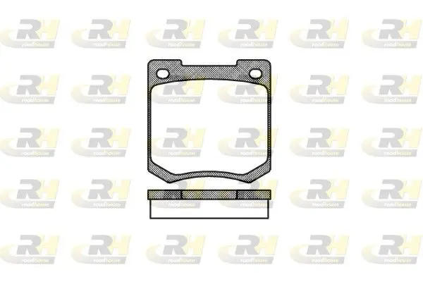 Handler.Part Brake pad set, disc brake ROADHOUSE 204000 1