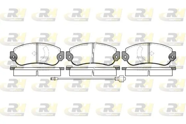 Handler.Part Brake pad set, disc brake ROADHOUSE 203106 1