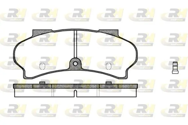 Handler.Part Brake pad set, disc brake ROADHOUSE 202602 1