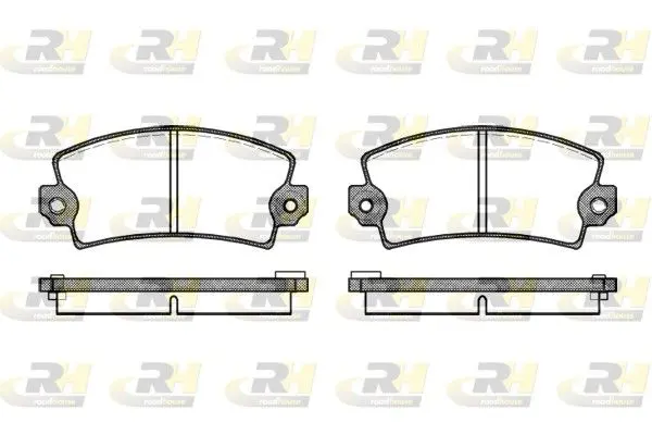 Handler.Part Brake pad set, disc brake ROADHOUSE 202106 1