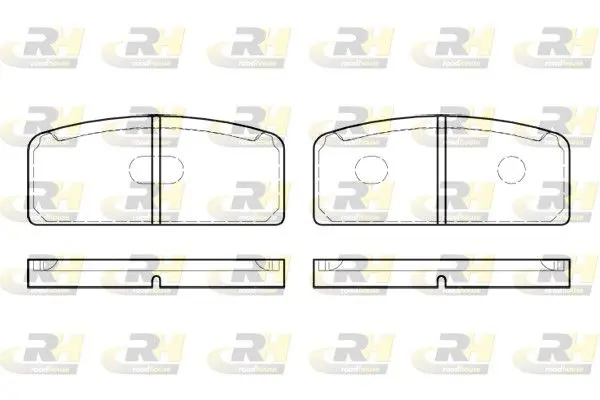 Handler.Part Brake pad set, disc brake ROADHOUSE 202010 1