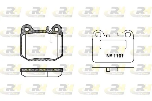 Handler.Part Brake pad set, disc brake ROADHOUSE 201440 1