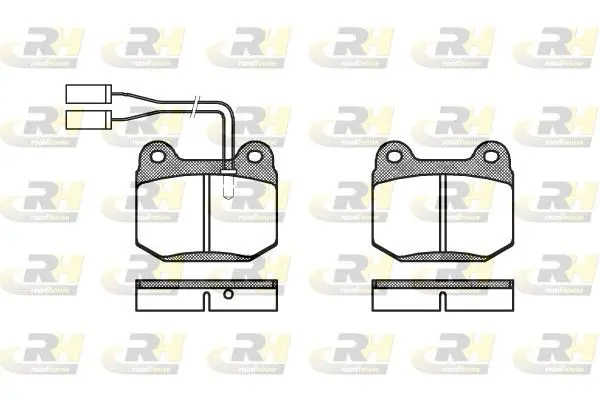 Handler.Part Brake pad set, disc brake ROADHOUSE 201401 1