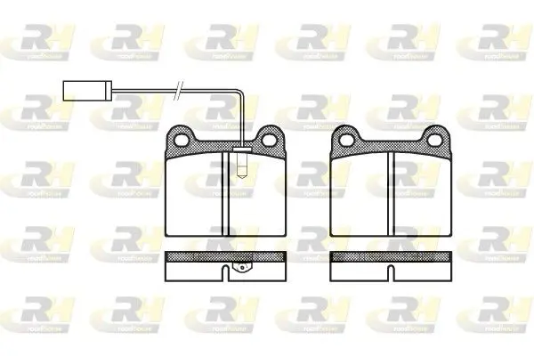 Handler.Part Brake pad set, disc brake ROADHOUSE 200691 1