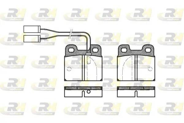 Handler.Part Brake pad set, disc brake ROADHOUSE 200501 1