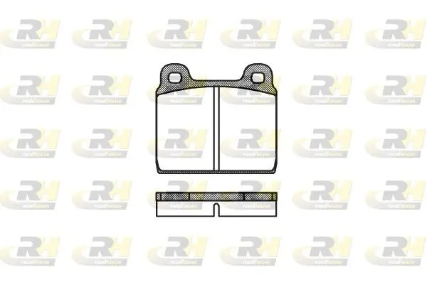 Handler.Part Brake pad set, disc brake ROADHOUSE 200200 1