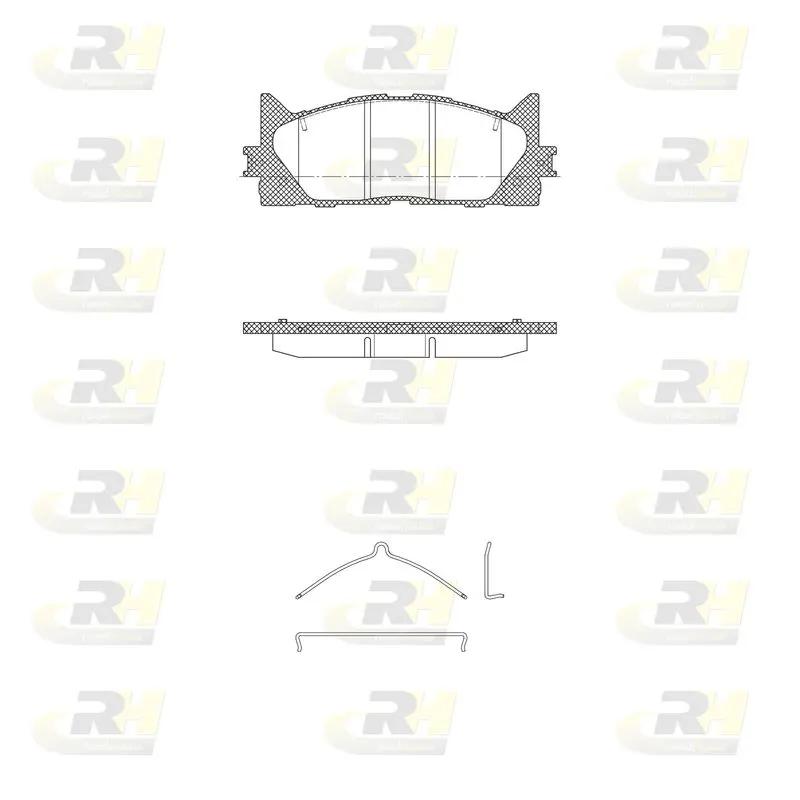 Handler.Part Brake pad set, disc brake ROADHOUSE 2123300 1