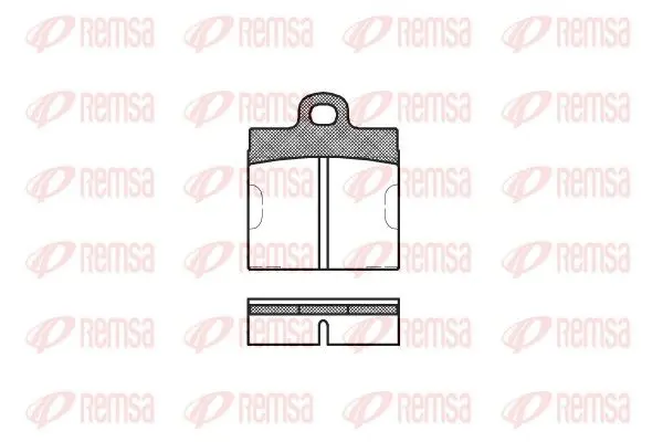 Handler.Part Brake pad set, disc brake REMSA 000900 1