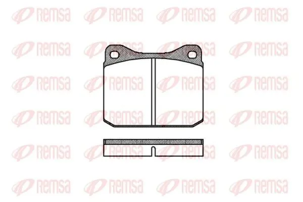 Handler.Part Warning contact, brake pad wear REMSA 001010 1