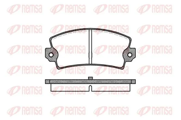 Handler.Part Brake pad set, disc brake REMSA 002140 1