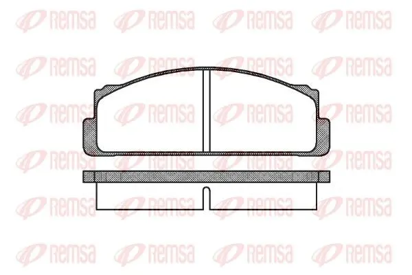 Handler.Part Brake pad set, disc brake REMSA 002200 1