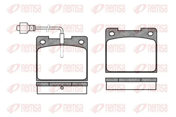 Handler.Part Brake pad set, disc brake REMSA 003902 1