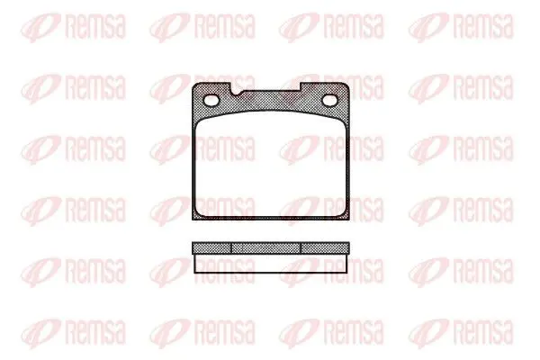 Handler.Part Brake pad set, disc brake REMSA 003930 1