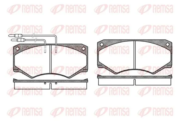 Handler.Part Brake pad set, disc brake REMSA 004704 1