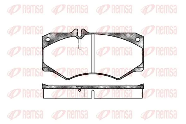 Handler.Part Brake pad set, disc brake REMSA 004730 1