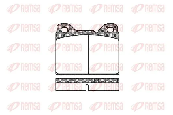 Handler.Part Brake pad set, disc brake REMSA 008100 1