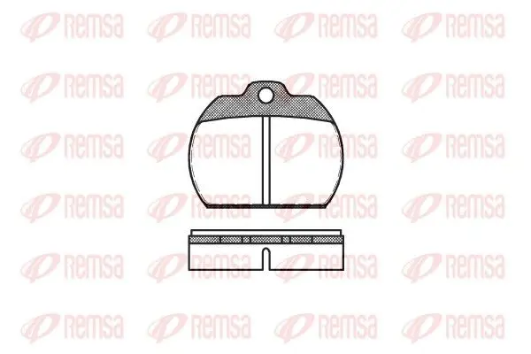 Handler.Part Brake pad set, disc brake REMSA 008200 1