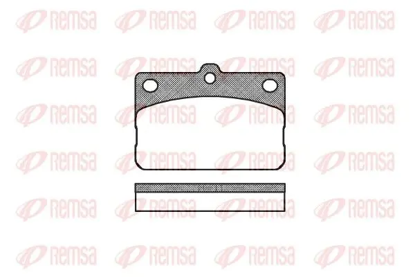 Handler.Part Brake pad set, disc brake REMSA 009200 1