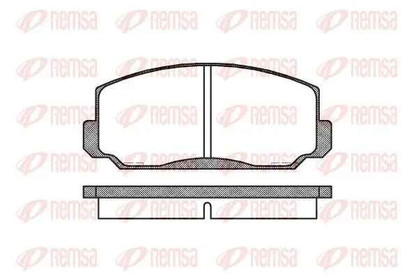 Handler.Part Brake pad set, disc brake REMSA 009800 1