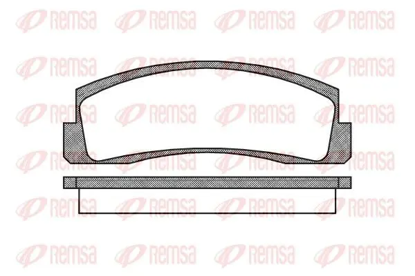 Handler.Part Brake pad set, disc brake REMSA 010300 1