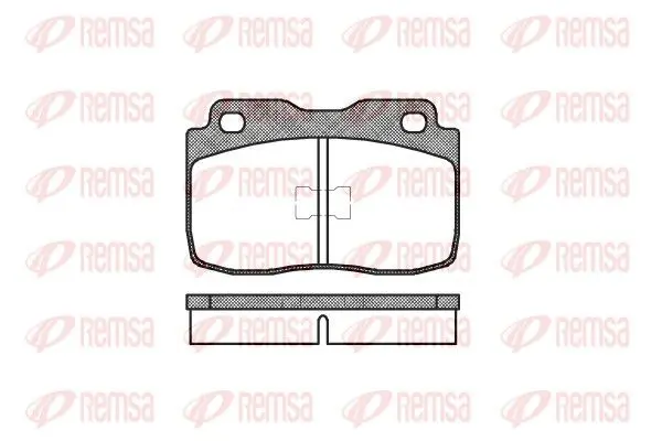 Handler.Part Brake pad set, disc brake REMSA 011400 1