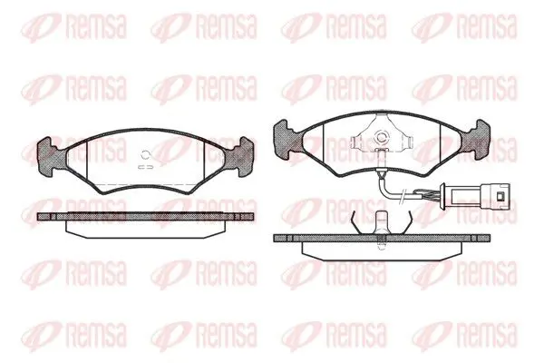 Handler.Part Brake pad set, disc brake REMSA 011932 1