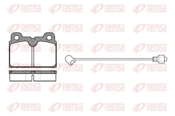 Handler.Part Brake pad set, disc brake REMSA 012702 1