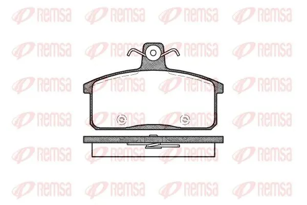 Handler.Part Brake pad set, disc brake REMSA 012850 1