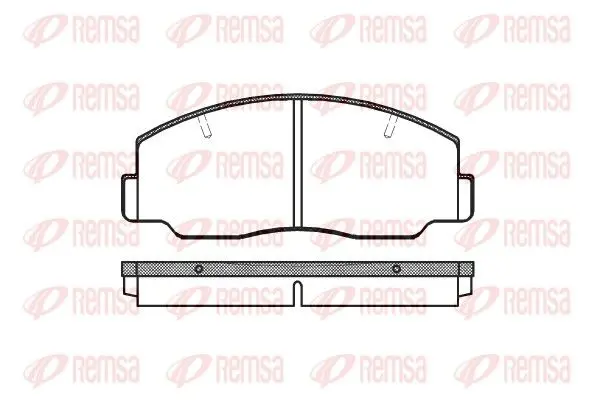 Handler.Part Brake pad set, disc brake REMSA 013700 1