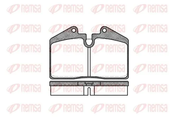 Handler.Part Brake pad set, disc brake REMSA 014010 1