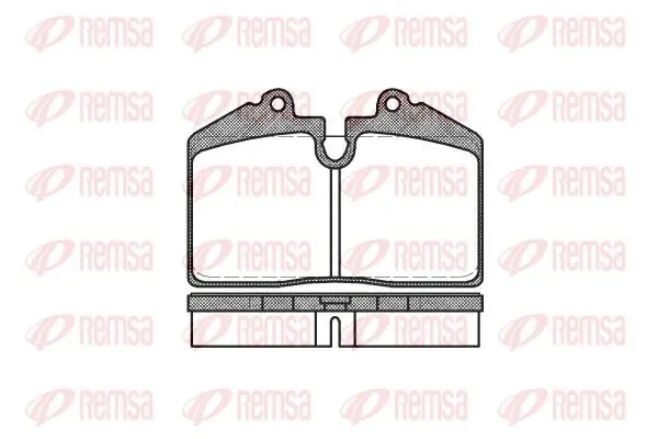 Handler.Part Brake pad set, disc brake REMSA 014020 1