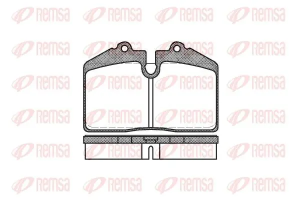 Handler.Part Brake pad set, disc brake REMSA 014050 1