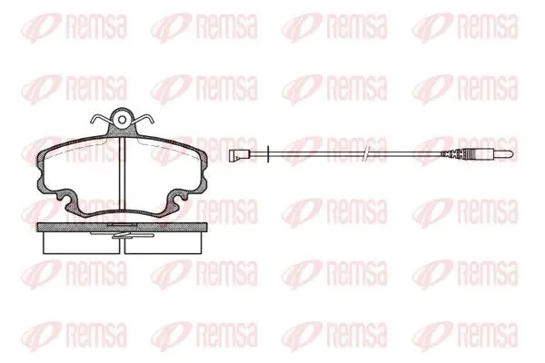 Handler.Part Brake pad set, disc brake REMSA 014132 1