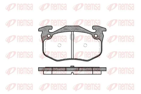 Handler.Part Brake pad set, disc brake REMSA 014406 1