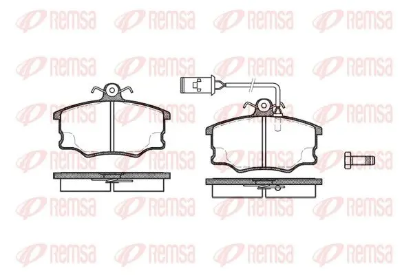 Handler.Part Brake pad set, disc brake REMSA 014652 1