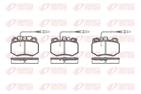 Handler.Part Brake pad set, disc brake REMSA 017034 1