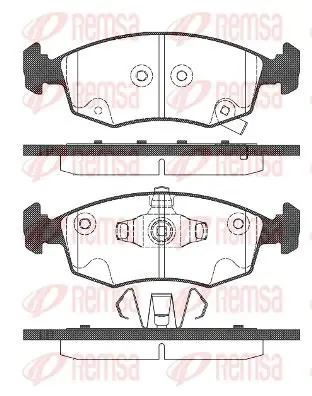 Handler.Part Brake pad set, disc brake REMSA 017272 1