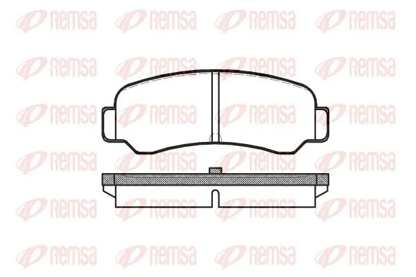 Handler.Part Brake pad set, disc brake REMSA 020000 1