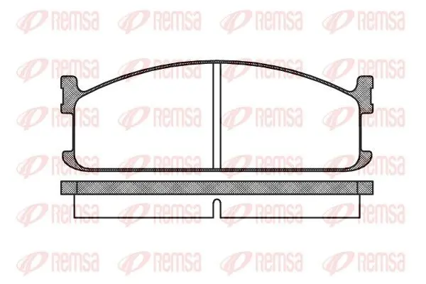 Handler.Part Brake pad set, disc brake REMSA 020400 1