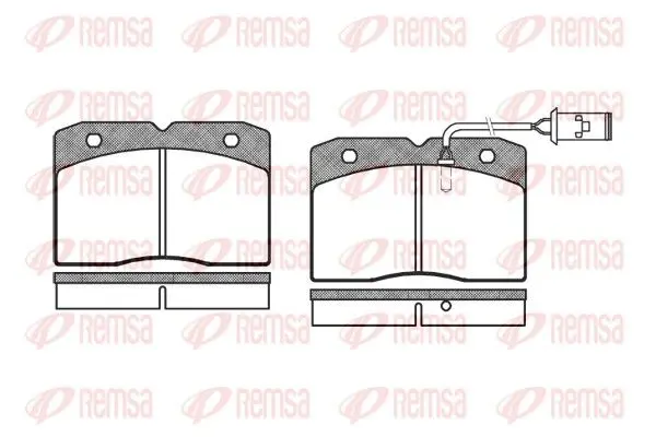 Handler.Part Brake pad set, disc brake REMSA 021122 1