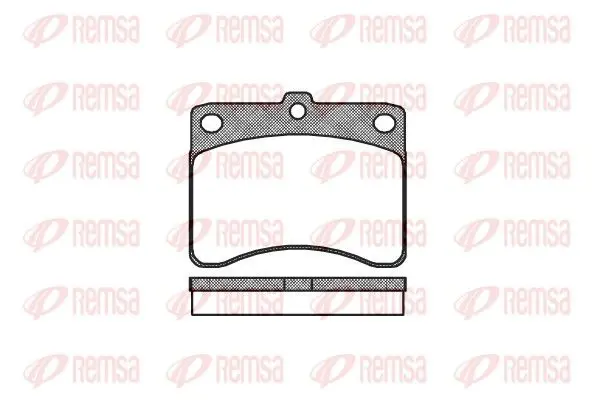 Handler.Part Brake pad set, disc brake REMSA 023200 1