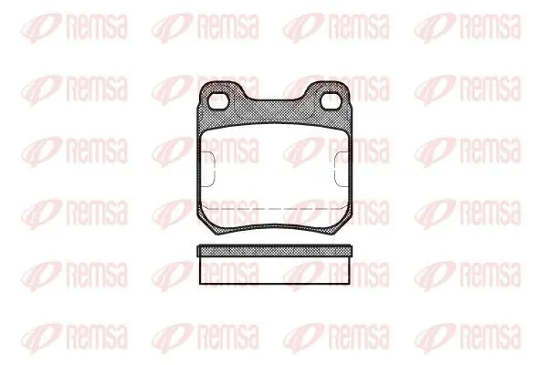 Handler.Part Brake pad set, disc brake REMSA 023900 1