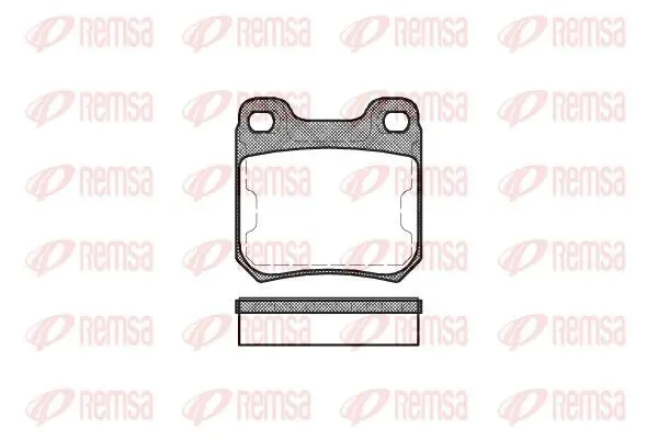 Handler.Part Brake pad set, disc brake REMSA 023950 1