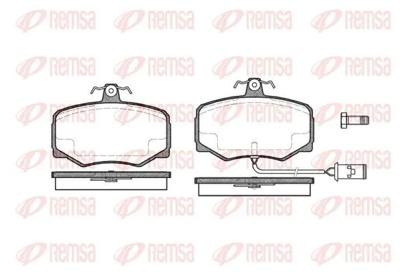 Handler.Part Brake pad set, disc brake REMSA 024602 1