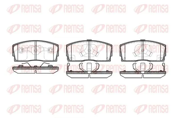 Handler.Part Brake pad set, disc brake REMSA 025412 1