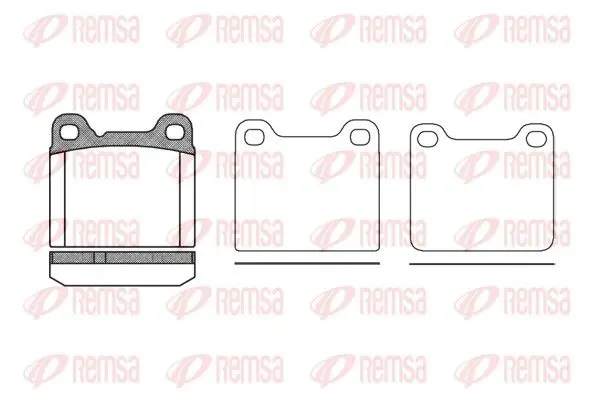 Handler.Part Brake pad set, disc brake REMSA 025720 1