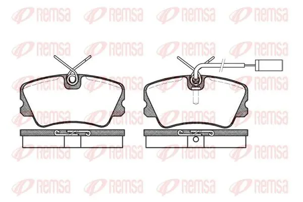 Handler.Part Brake pad set, disc brake REMSA 025912 1