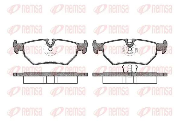 Handler.Part Brake pad set, disc brake REMSA 026510 1